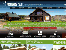 Tablet Screenshot of estonianlogcabins.com